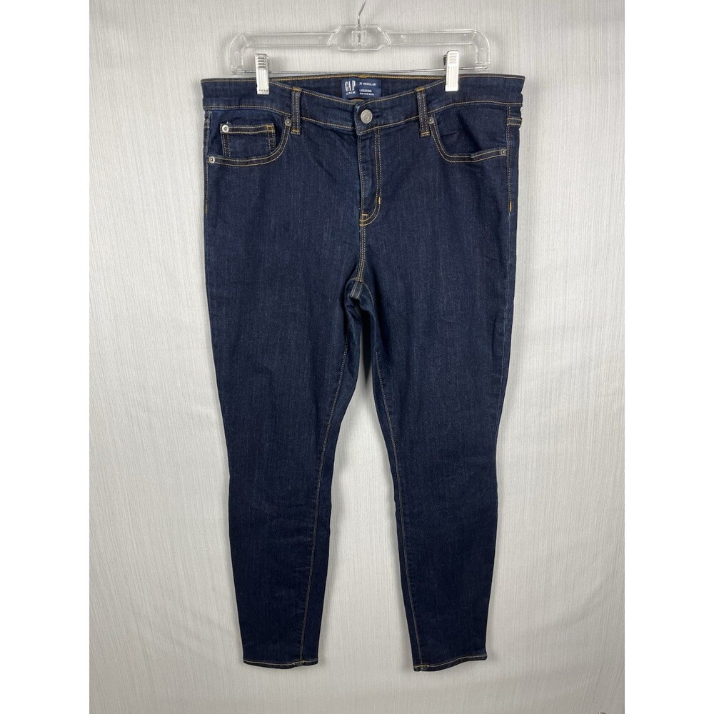 GAP Skinny Legging Jeans Size 31R Womens Dark Wash Denim Gap‎ For Good GUC